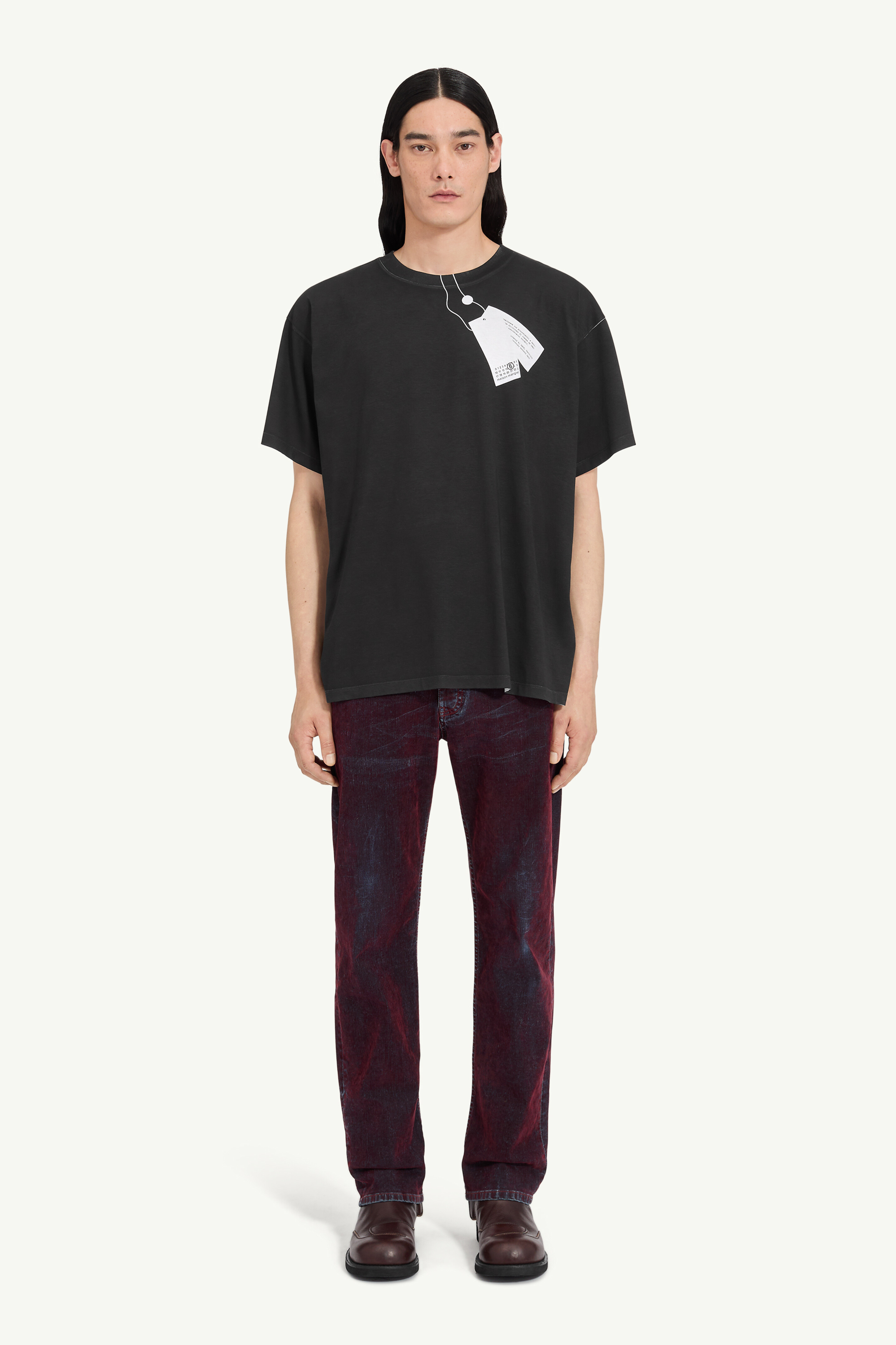 T-shirt Trompe l'oeil en coton pour homme | MM6