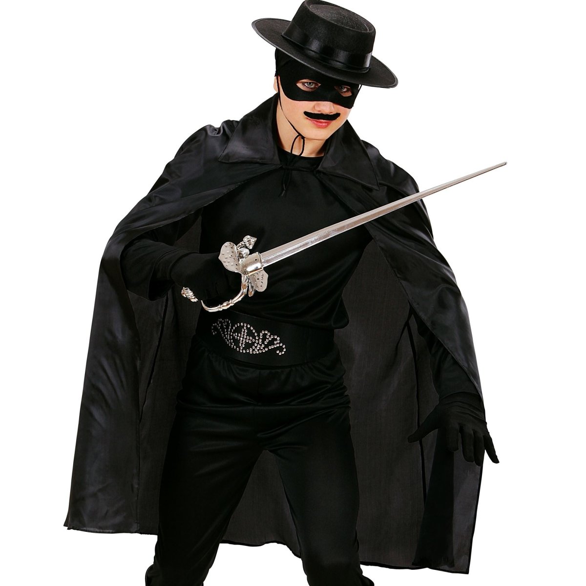 Halloween Cape Zwart Kind