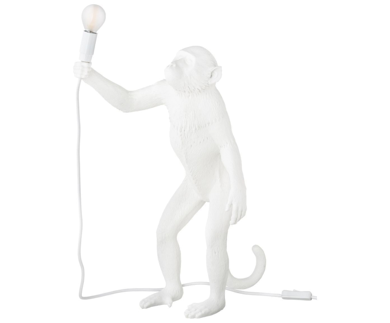 Seletti Monkey Standing vloerlamp wit