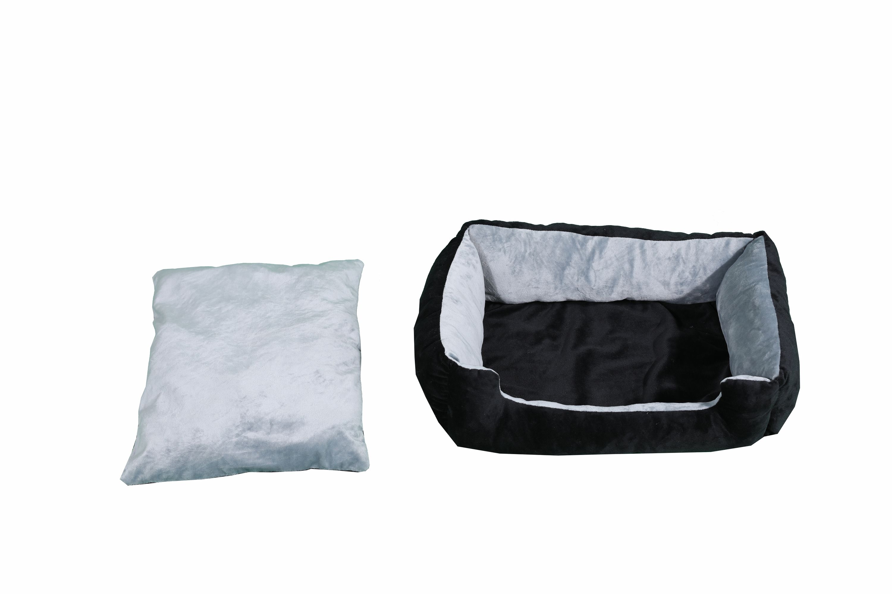Hundebett NERO XL schwarz/grau