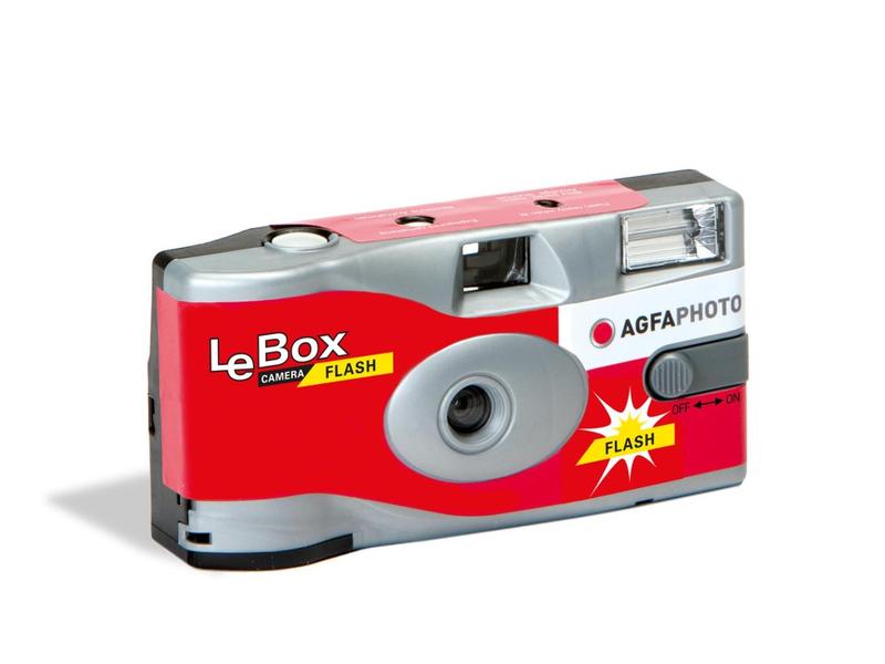 Agfa Einwegkamera LeBox Flash Einwegkamera mit One-Touch-Blitz