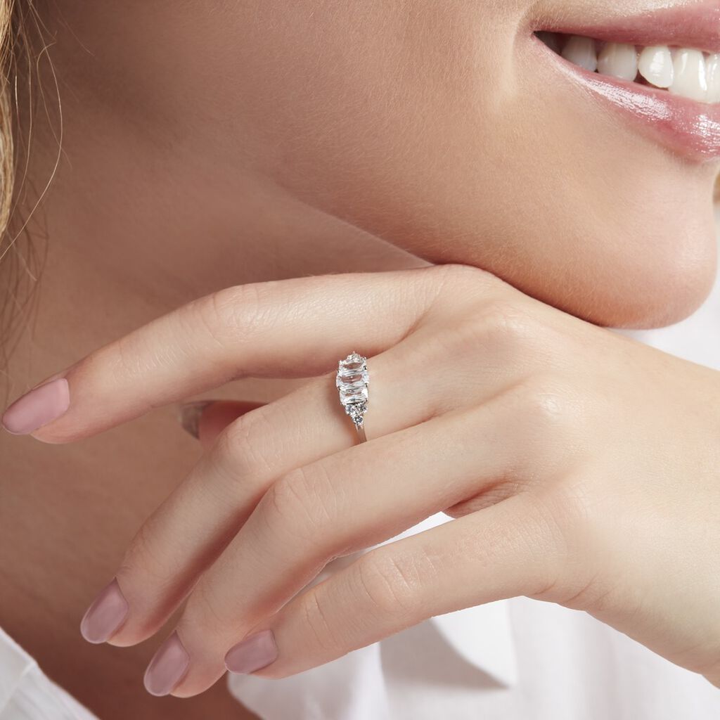 Bague Aranka Argent Blanc Oxyde De Zirconium