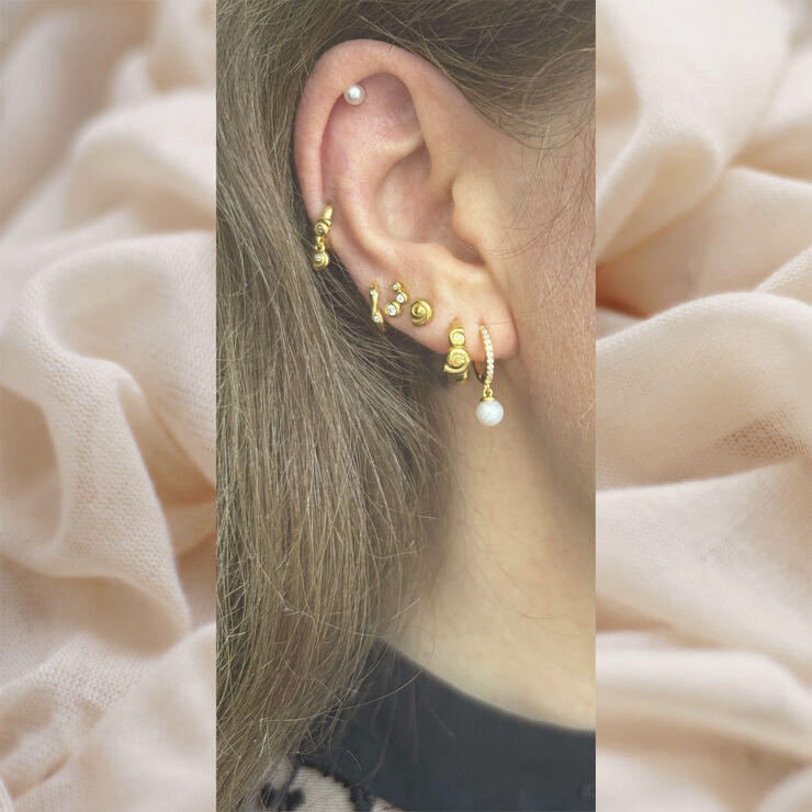 The Earring Shop Shelly Stud Gold