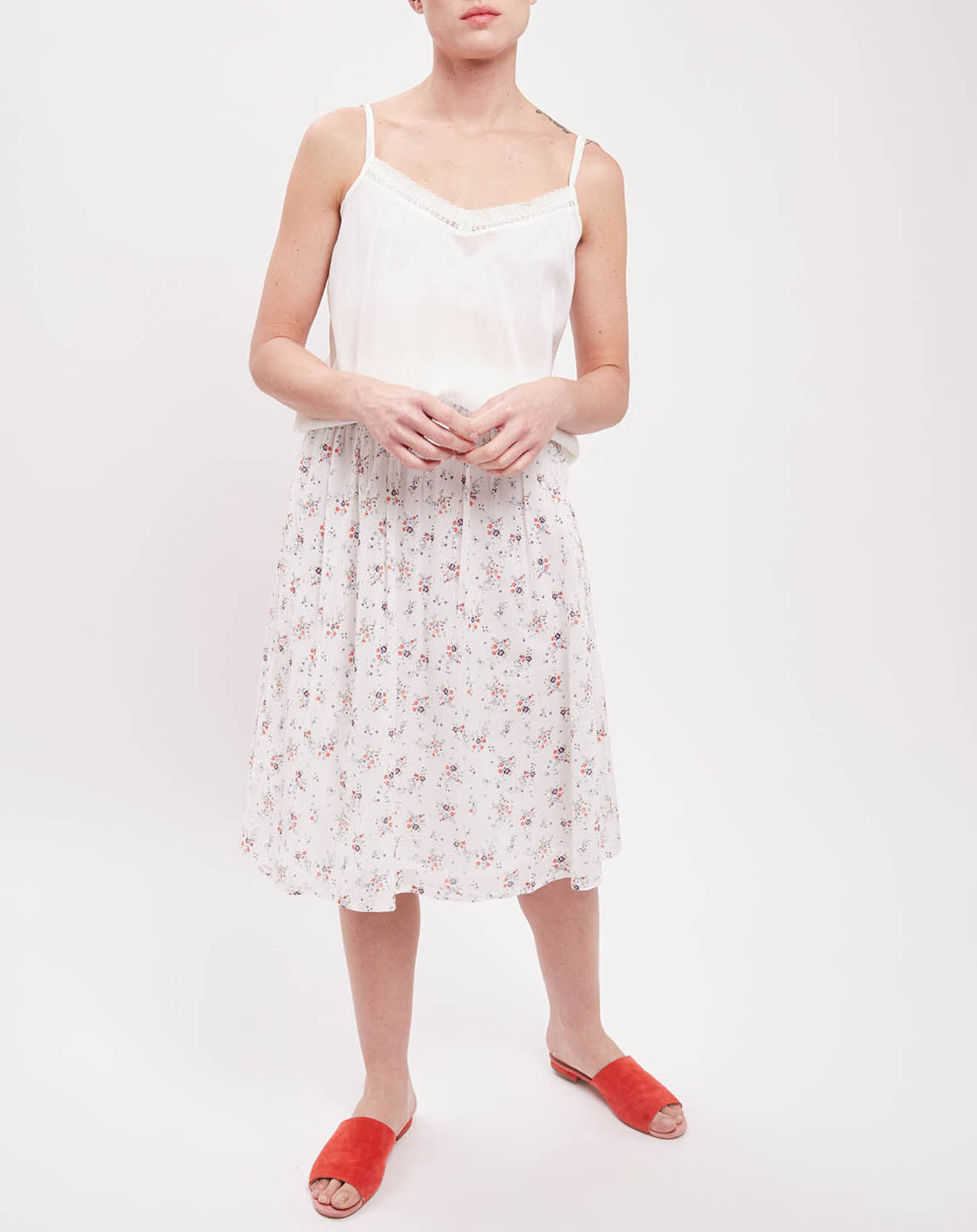 Harris Wilson Jupe Lilyrose imprimée blanche