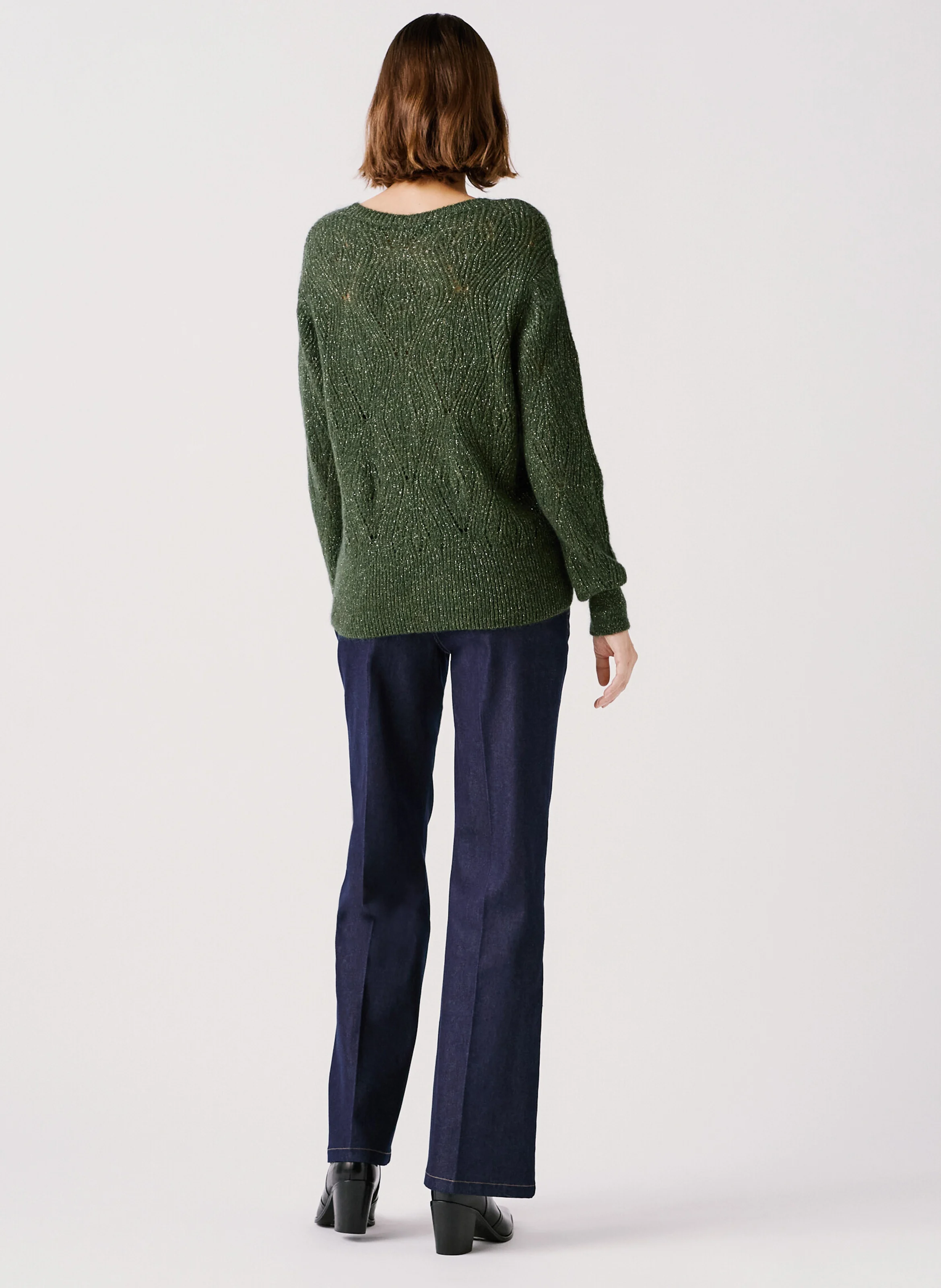 MGORDON - Pull droit col rond | Vert