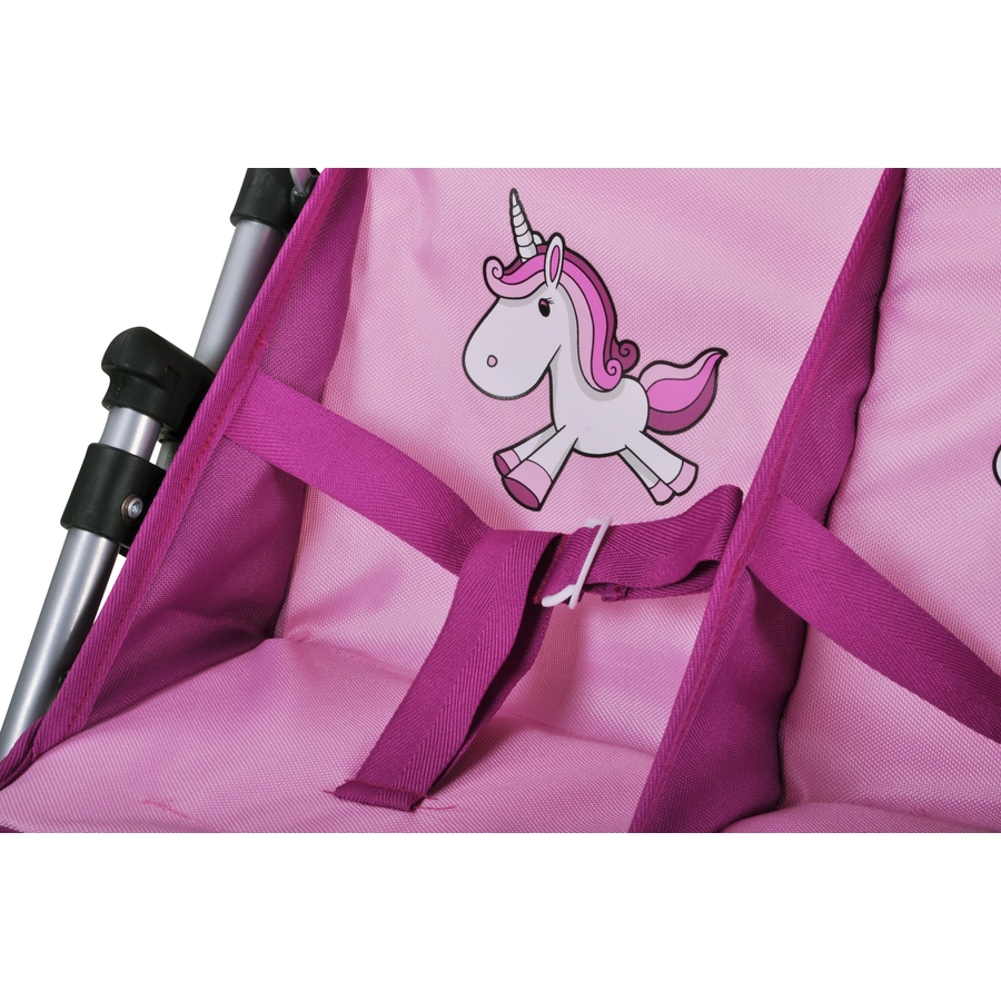 knorr toys® Zwillingspuppenwagen Duo - Uma das Einhorn