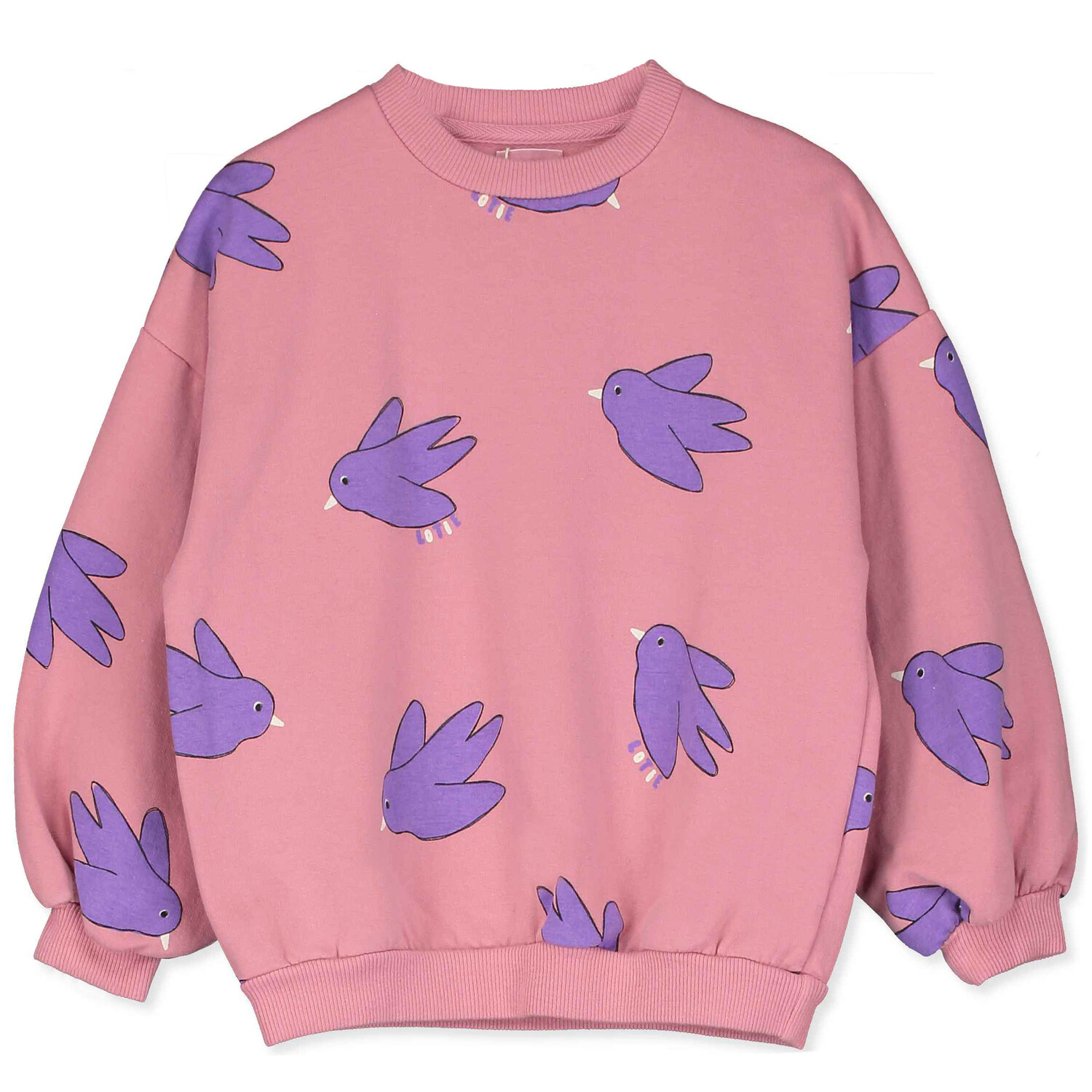 Lötiekids | Sweatshirt | Birds All Over | Rose