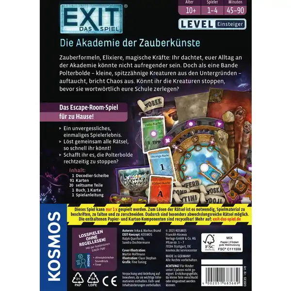 EXIT Das Spiel - Die Akademie der Zauberkünste