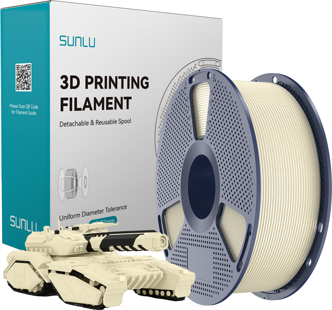 SUNLU  PLA Bone White, 1,75 mm / 1000 g    Biologisch abbaubares PLA Material