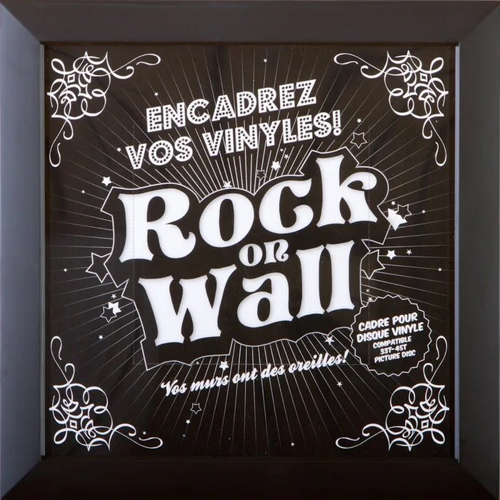 Rock on Wall Noir Cadres vinyles