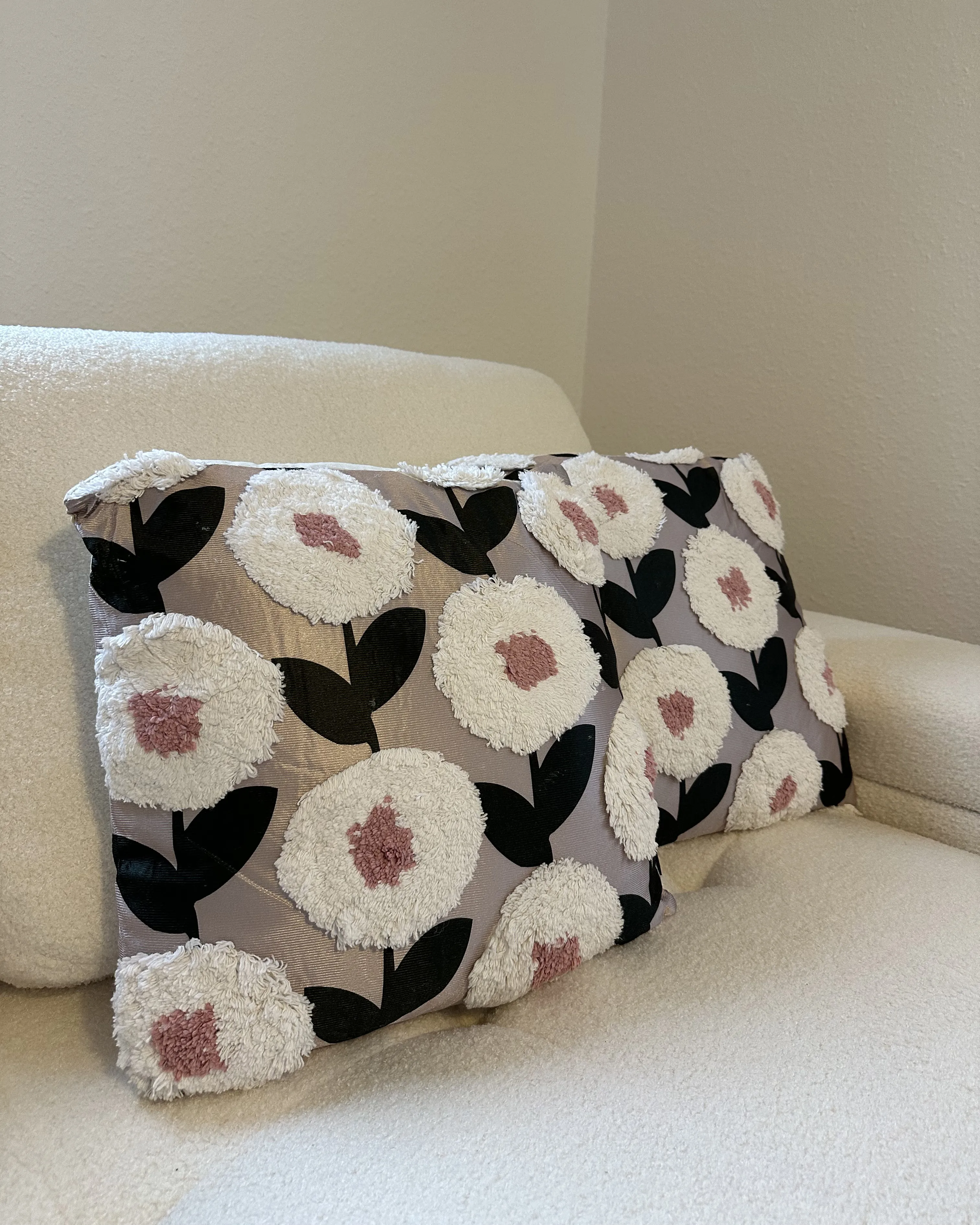 Set van 2 sierkussens KUNRI Katoen 45 x 45 cm Meerkleurig bloempatroon