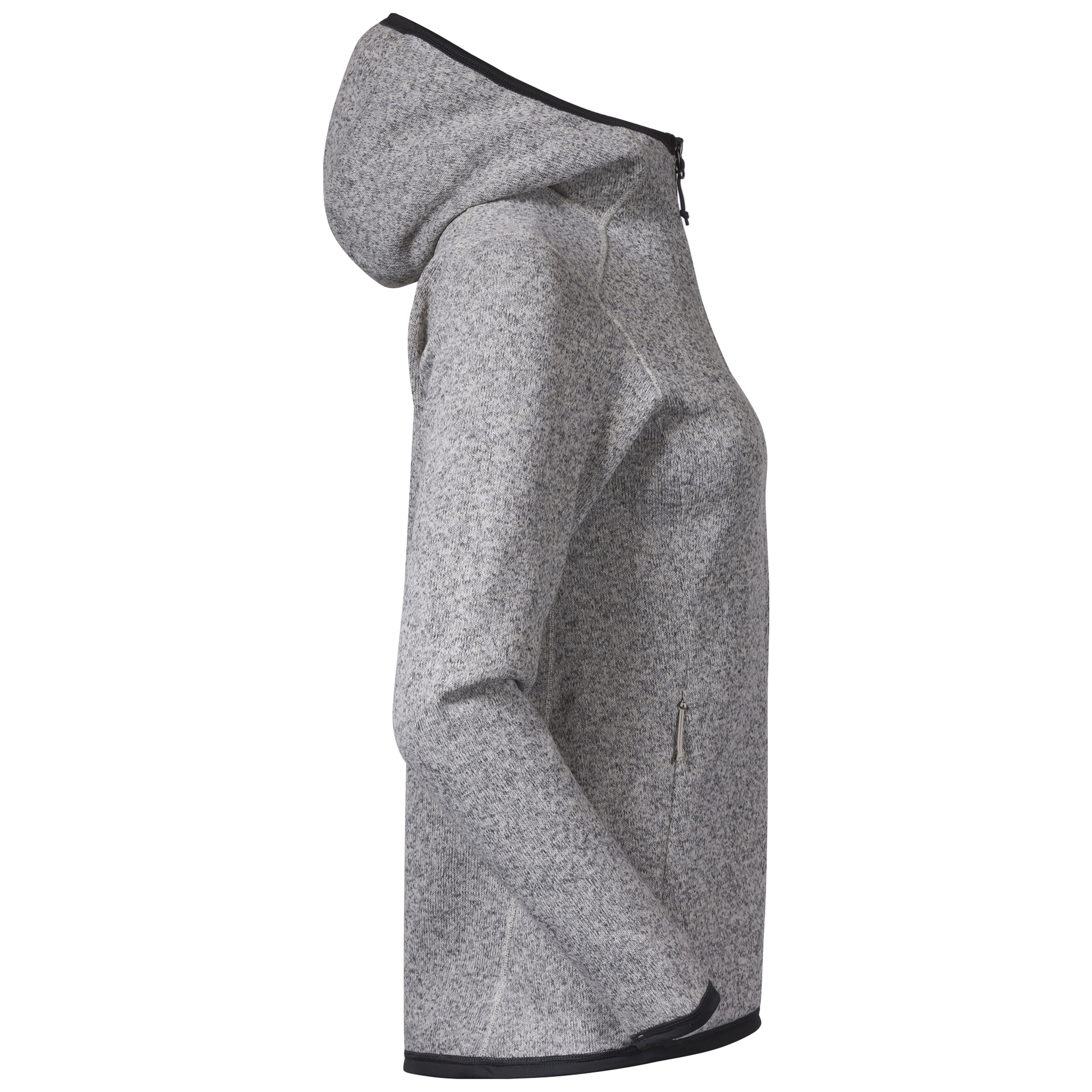 Kamphaug Knitted Hoodie Dame Chalk Sand