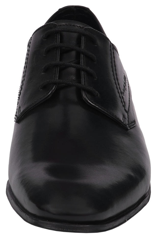 bugatti Schnürschuh  , Blockabsatz, Abendschuh, Businessschuh, Festtagsschuh, Logoprägung