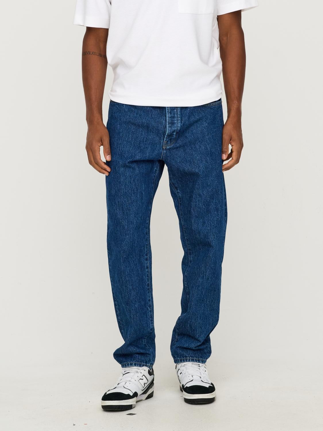 ONSTYE Hohe Taille Locker geschnitten Jeans Medium Blue Denim