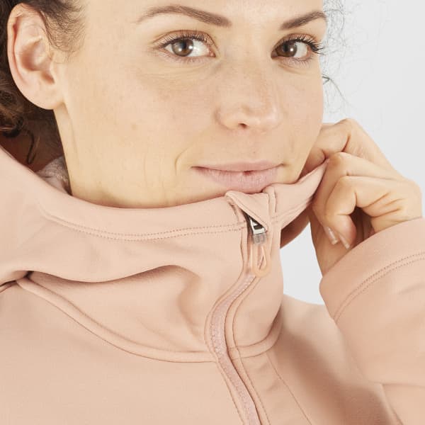 Veste polaire SALOMON SNTIAL XWARM HOODIE W SIROCCO