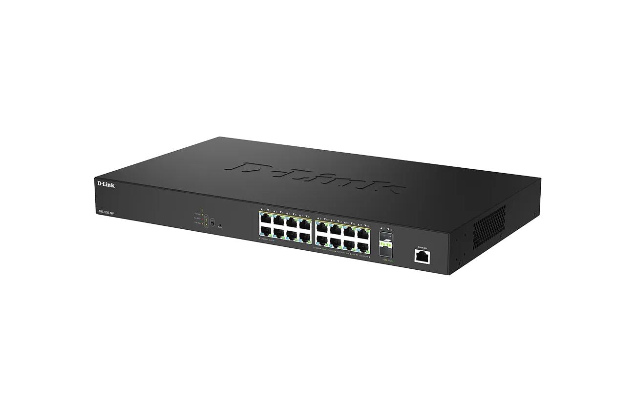 PoE++ Switch DMS-1250-18 18 Port<br>18-Port 2.5G Smart Managed PoE Switch