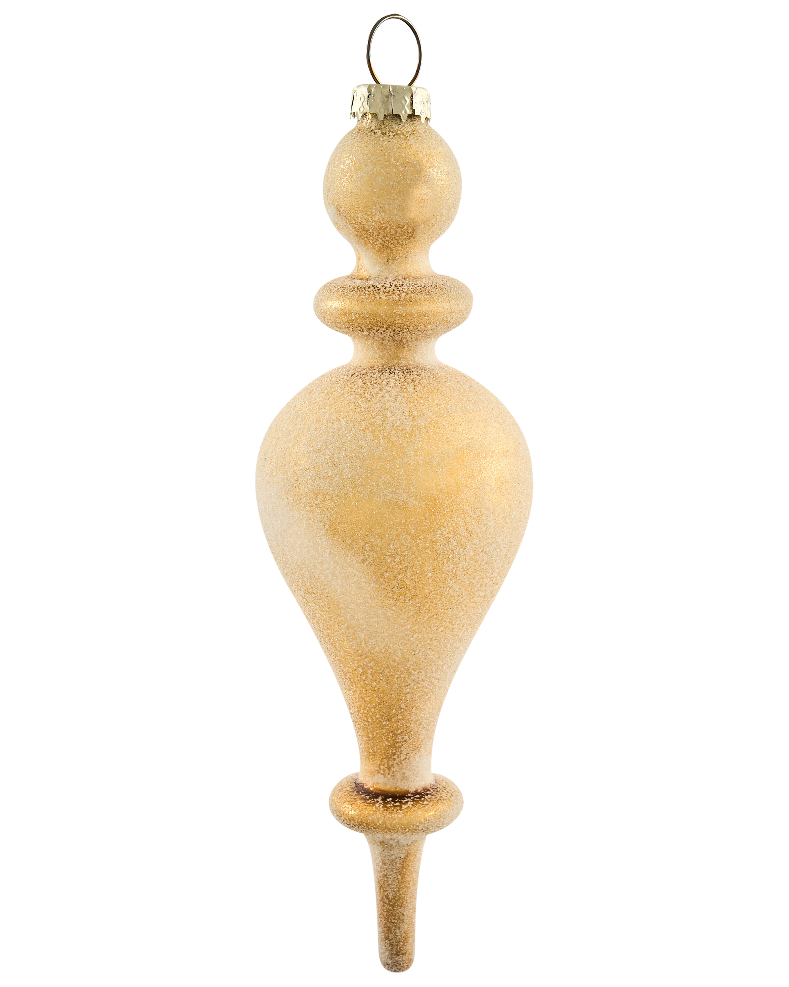 Set van 25 kerstballen ICICLE Glas Transparant/goud