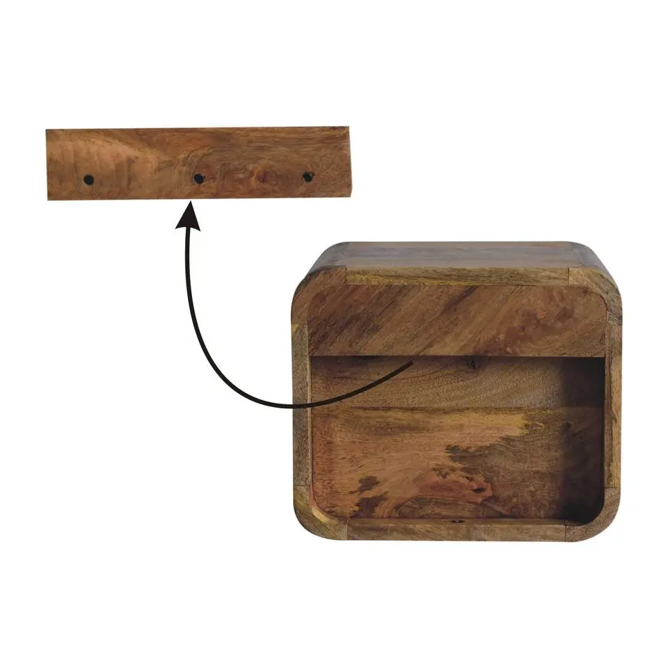 Massief Houten Wandtafeltje
