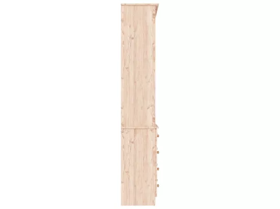 Bibliothèque avec tiroirs ALTA 77x35x186,5cm bois massif de pin