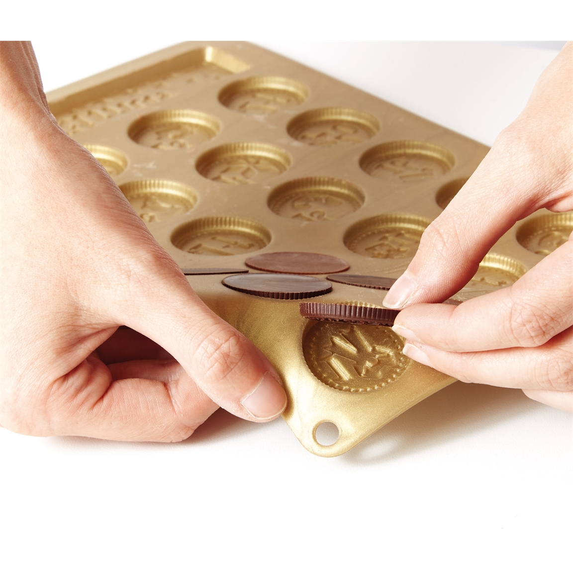 Moule pièce en chocolat