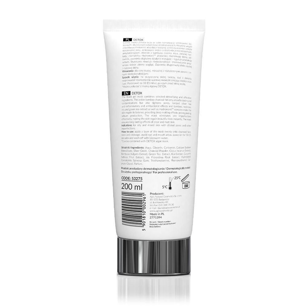 APIS DETOX Entgiftende Gel-Maske mit Bambuskohle und ionisiertem Silber