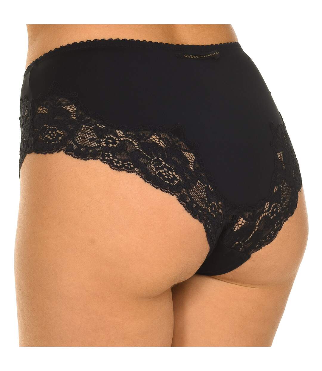 High briefs with lace