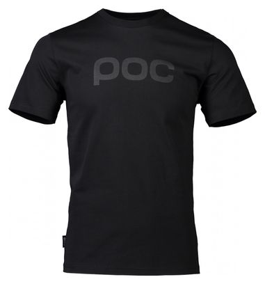 T-Shirt Poc Logo Noir Uranium