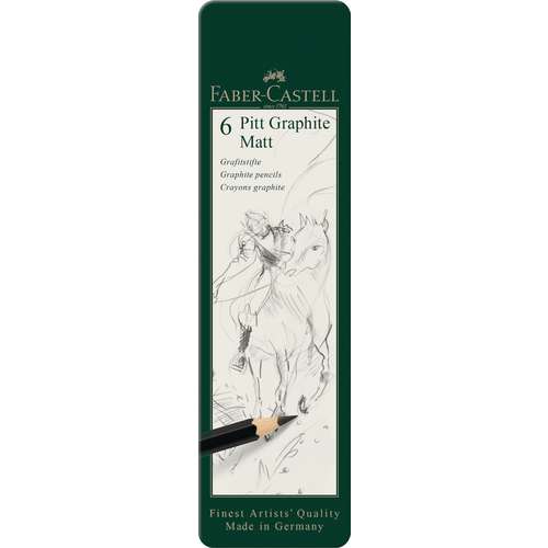 FABER-CASTELL Pitt Graphite Matt im Metall-Etui