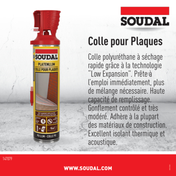 Soudal platenlijm genius 600 ml