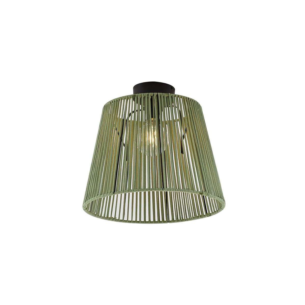 Japandi buiten plafondlamp met groen touw IP54 - Jayla