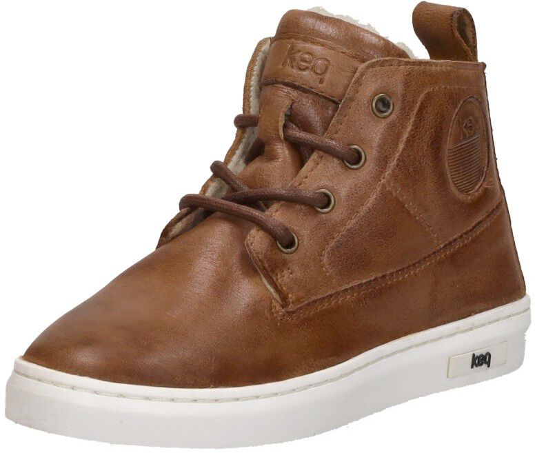 Keq Veterschoenen Hoog cognac