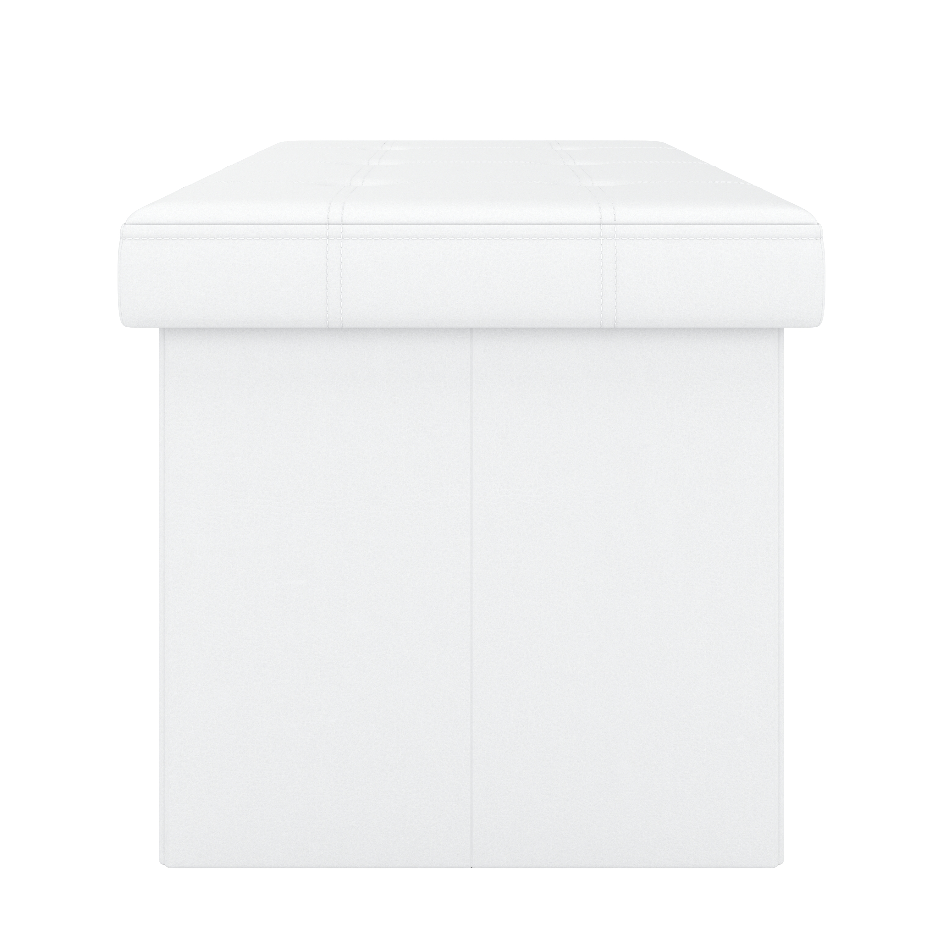 Sitzbank Leder JORIS 76 cm weiss