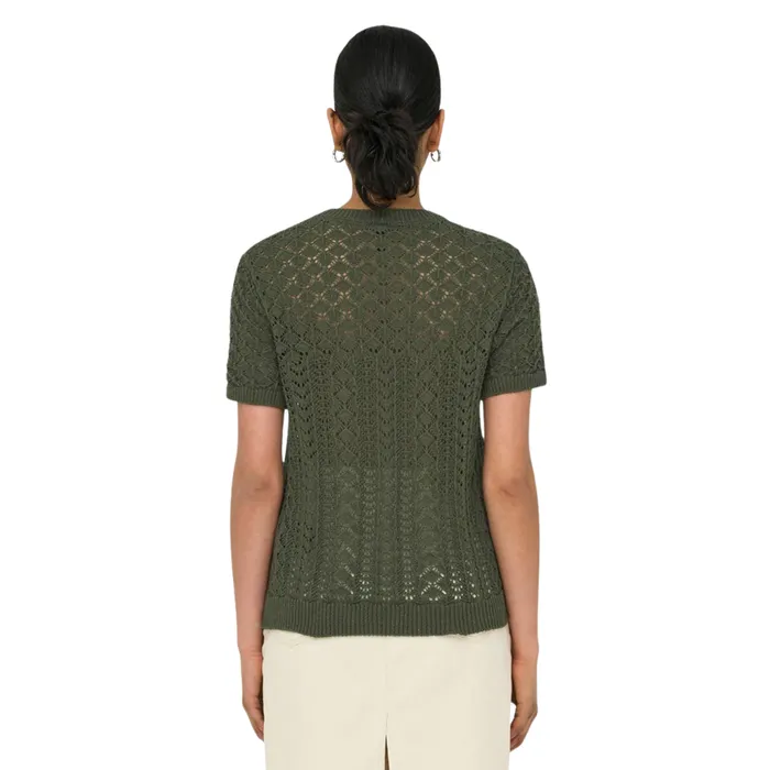 Only Saga Life Knitted Crew Shirt Dames
