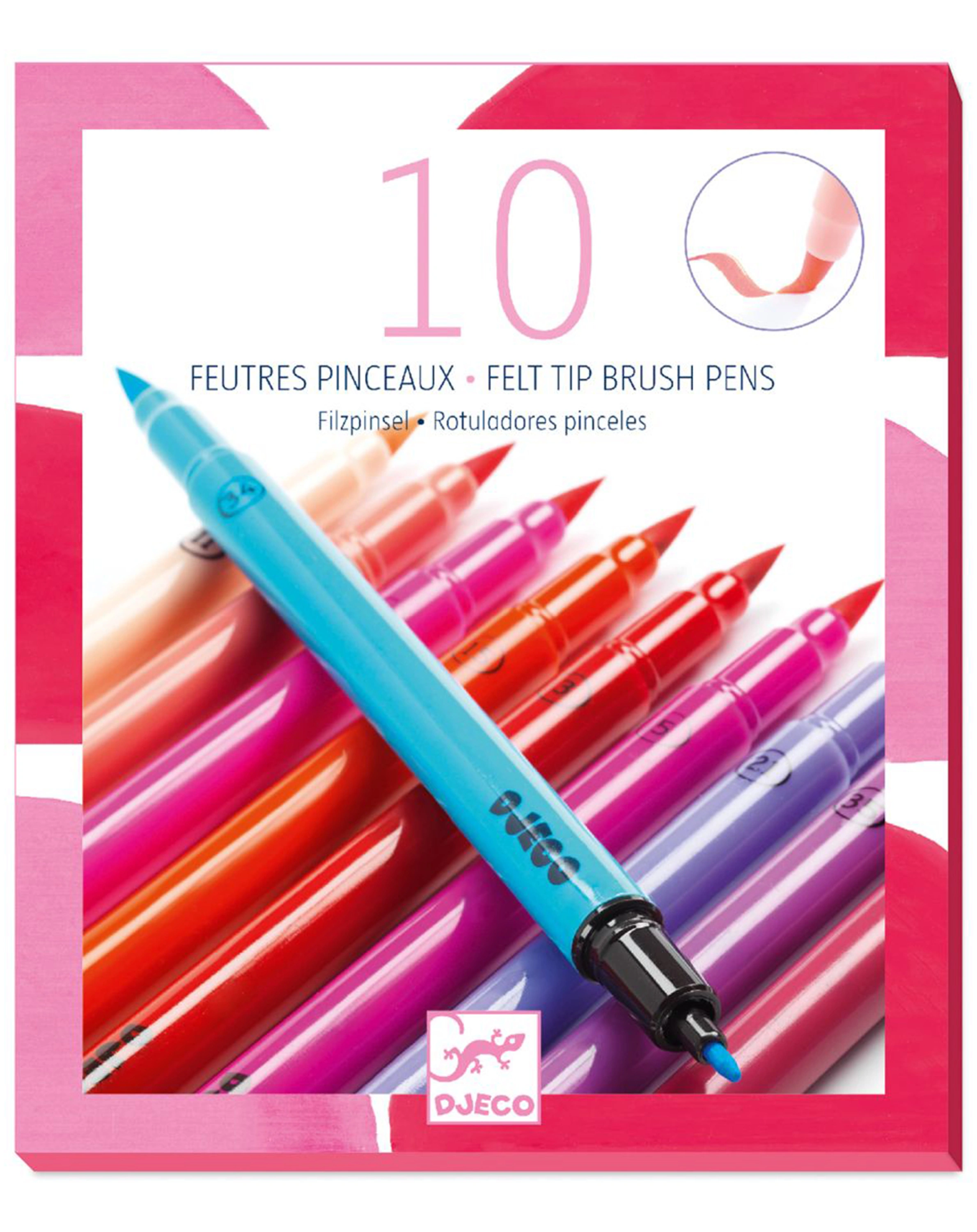Pinsel-Filzstifte-Set GIRL mit 10 Farben