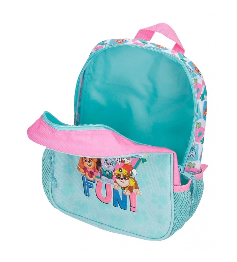 Mochila pré-escolar Joumma Bags Paw Patrol Friendship Fun, 28 cm, turquesa
