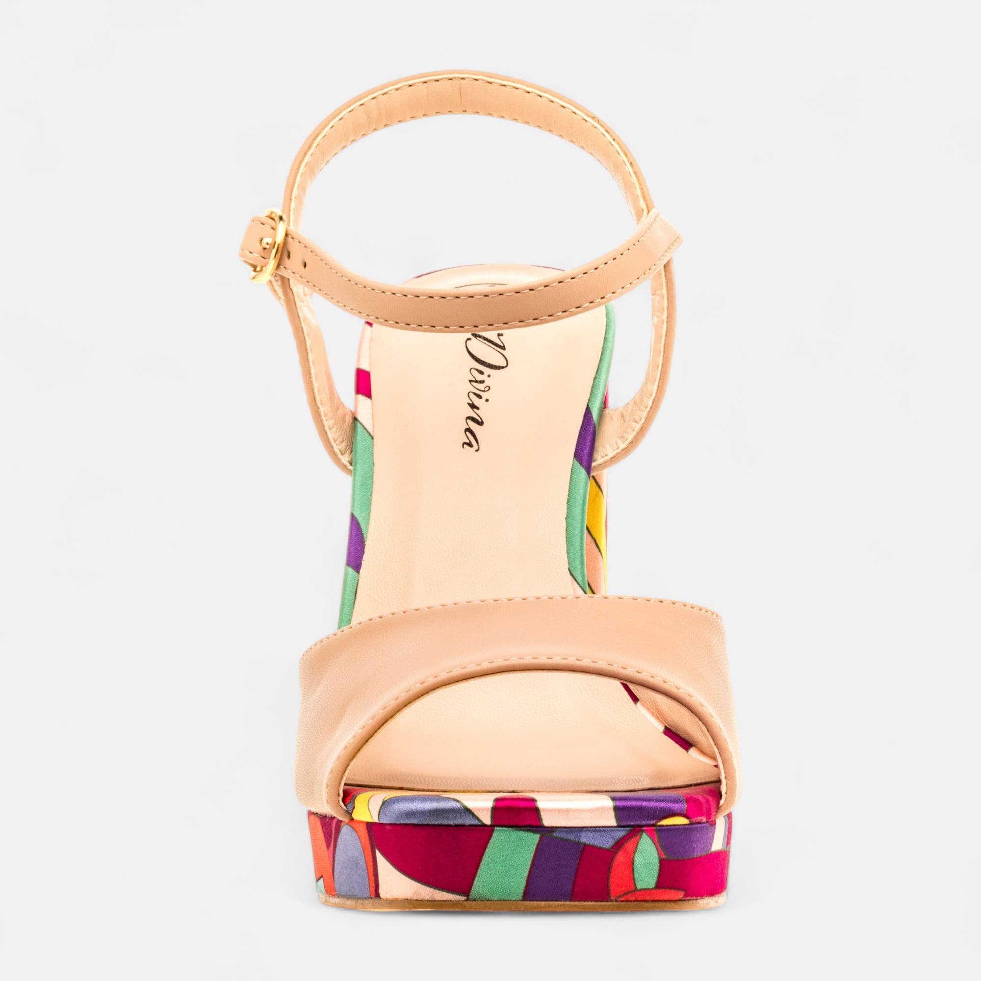 Nu-pieds à talon Femme taupe