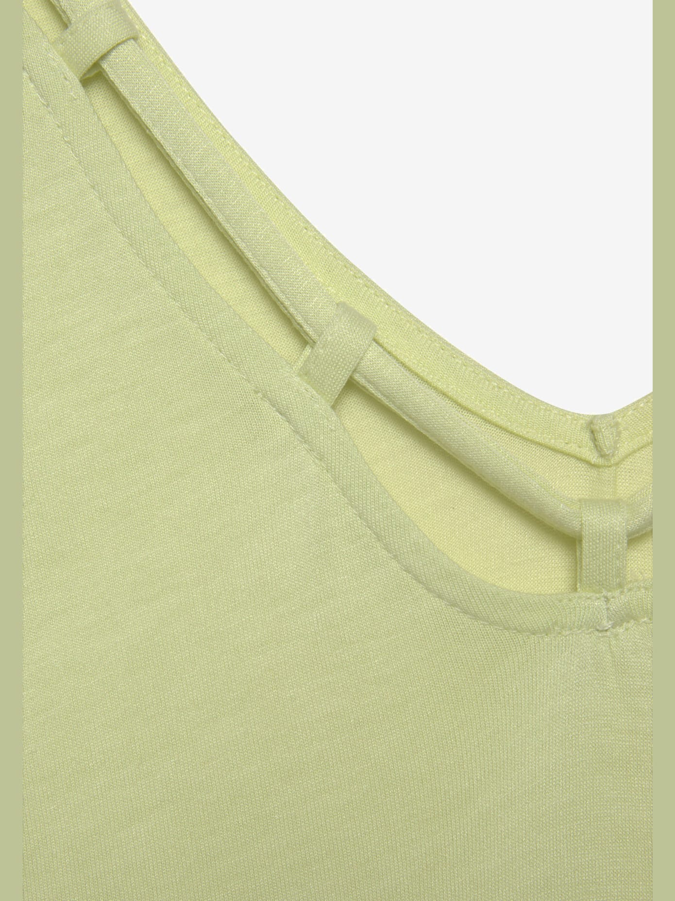 T-shirt col v avec cordons