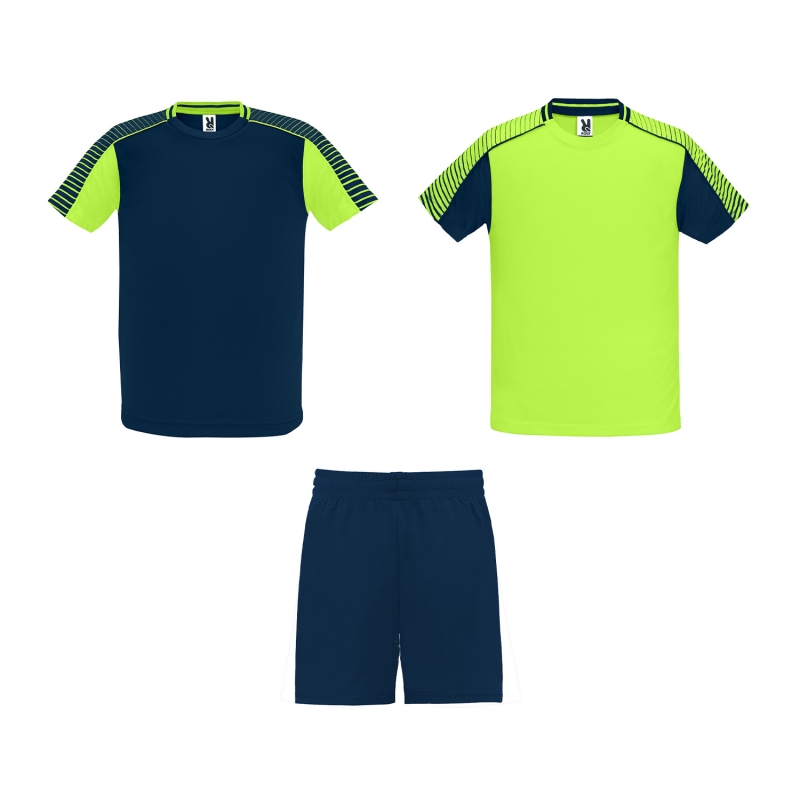 Roly R0525 - JUVE Ensemble Sport Unisexe avec 2 T-Shirts et Shorts