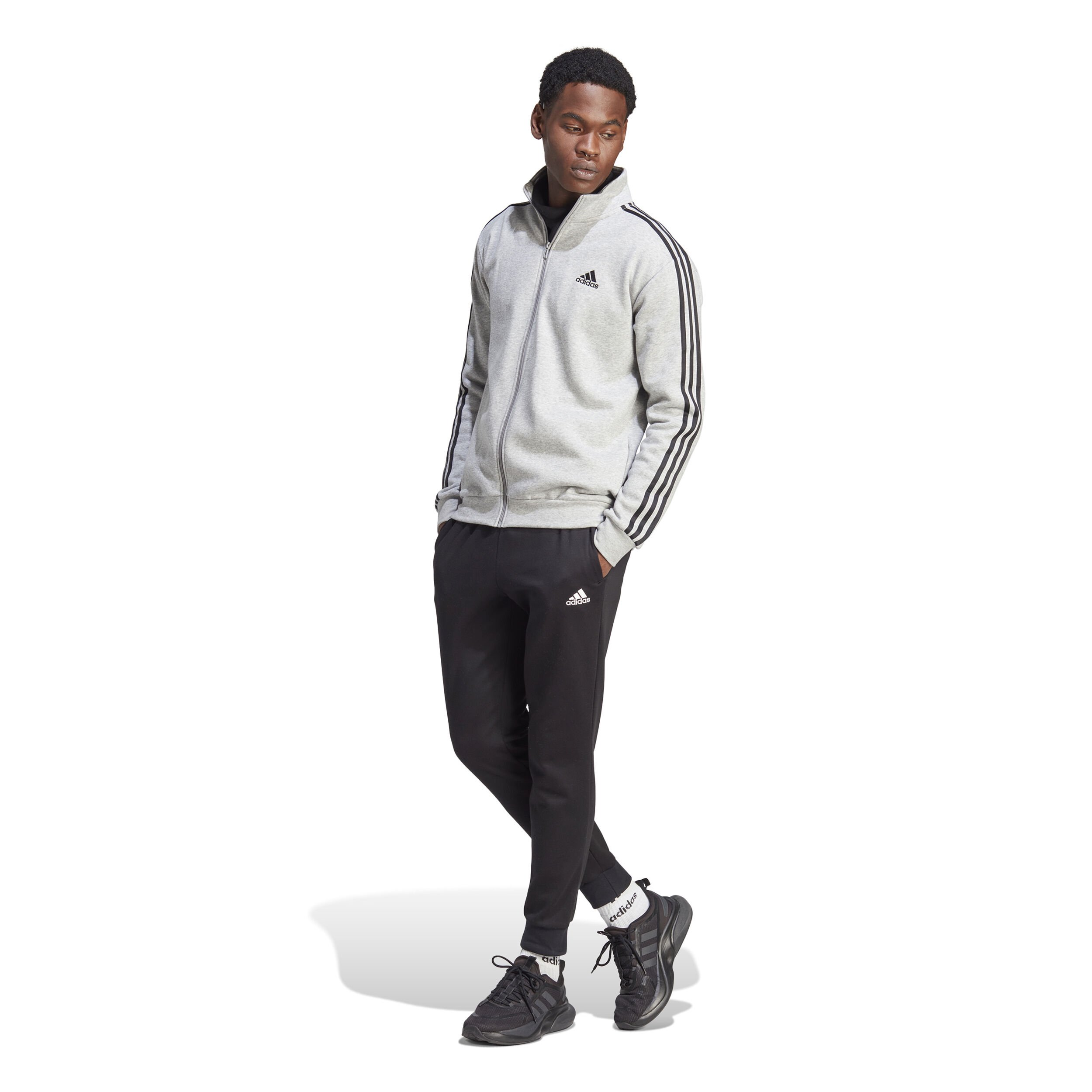 adidas 3Stripes Training Survêtement Hommes - Gris Clair , Noir