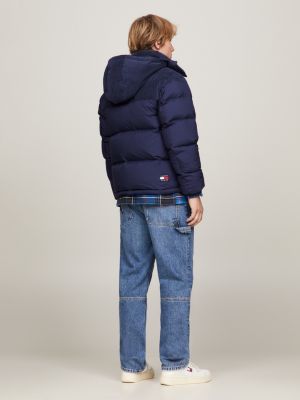 Puffer Alaska de penas recicladas com cordão