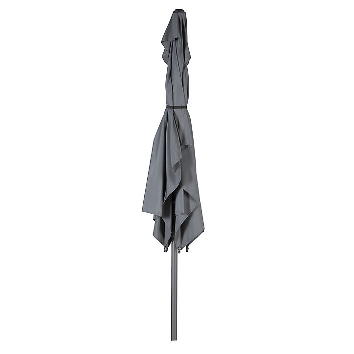 Parasol droit rectangulaire Loompa 3X2 m ardoise Hesperide