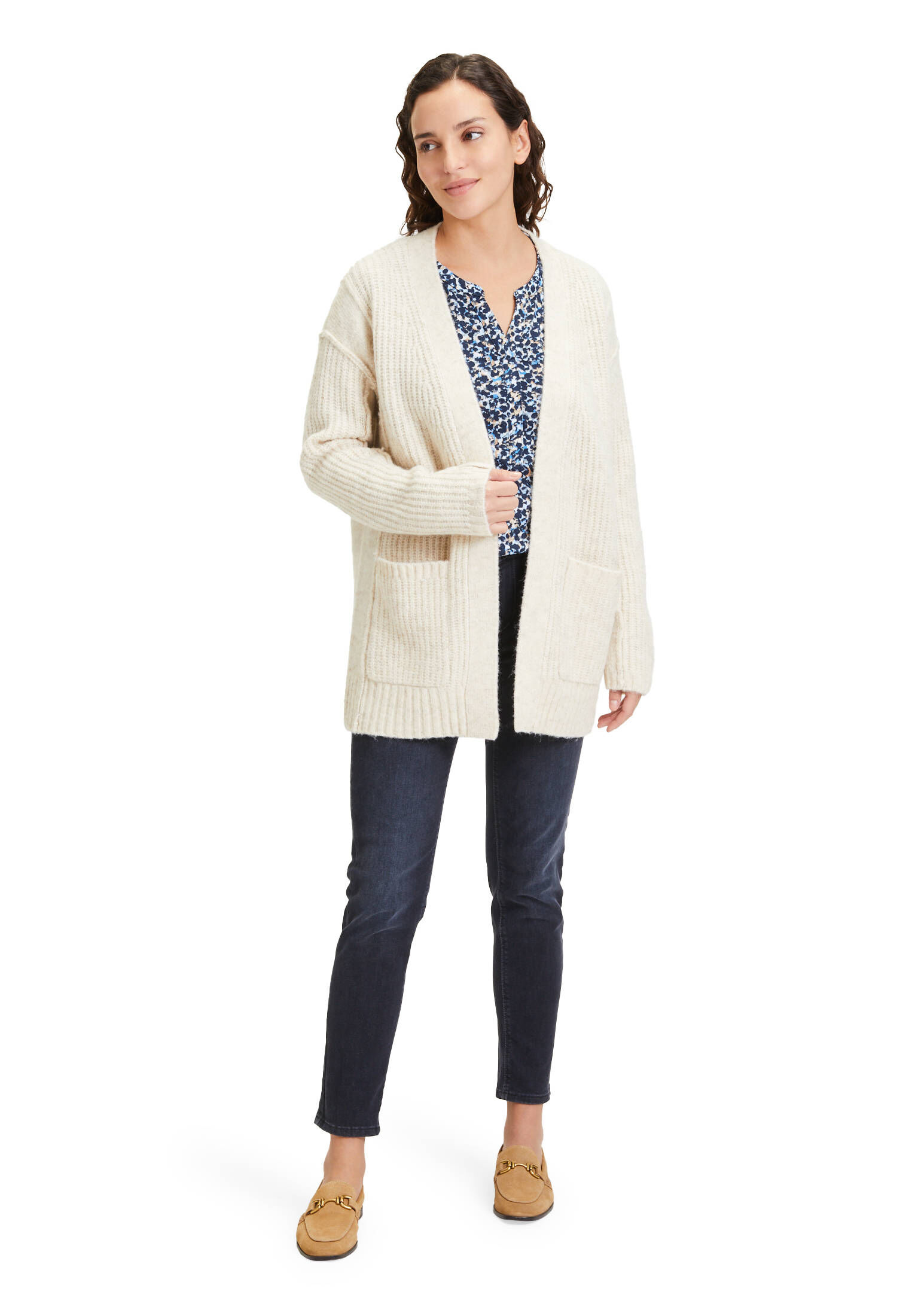 Betty & Co| Damen Casual-Strickjacke ohne Verschluss