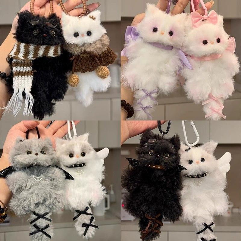 Miumi - DIY naaiset met katten-chenille tasbedel (verschillende ontwerpen) / set