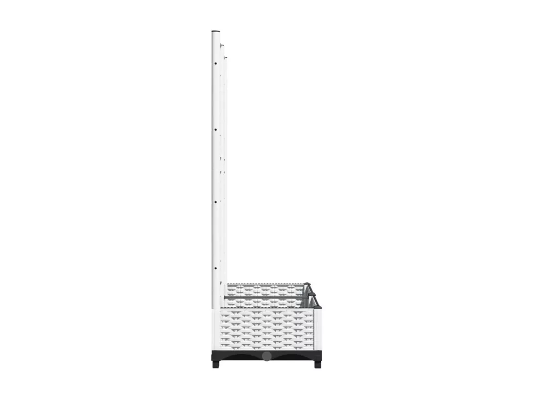 Jardinière bac lit surélevé blanche 80 x 40 x 121.5 cm 02_0038301