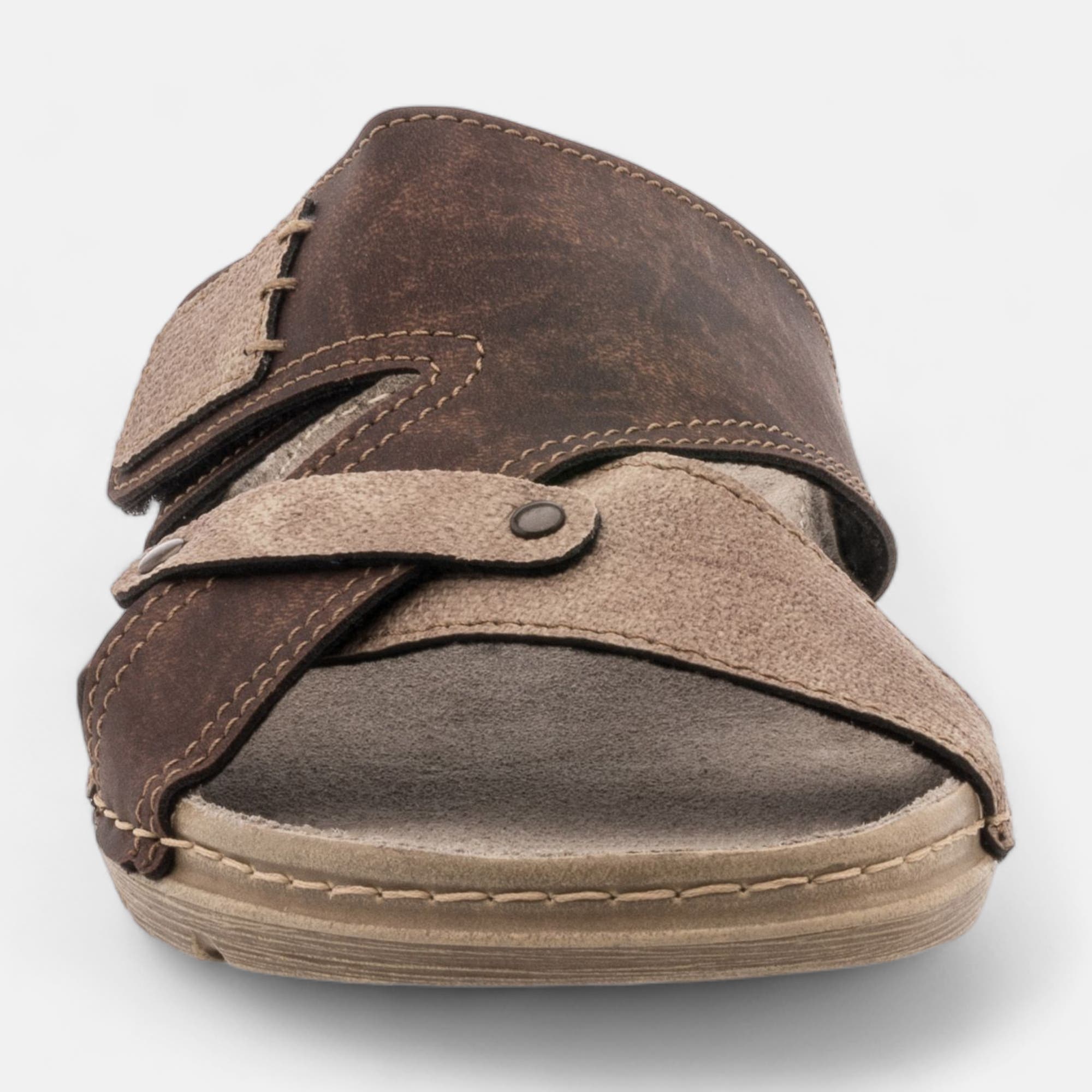 Nu-pieds Homme marron