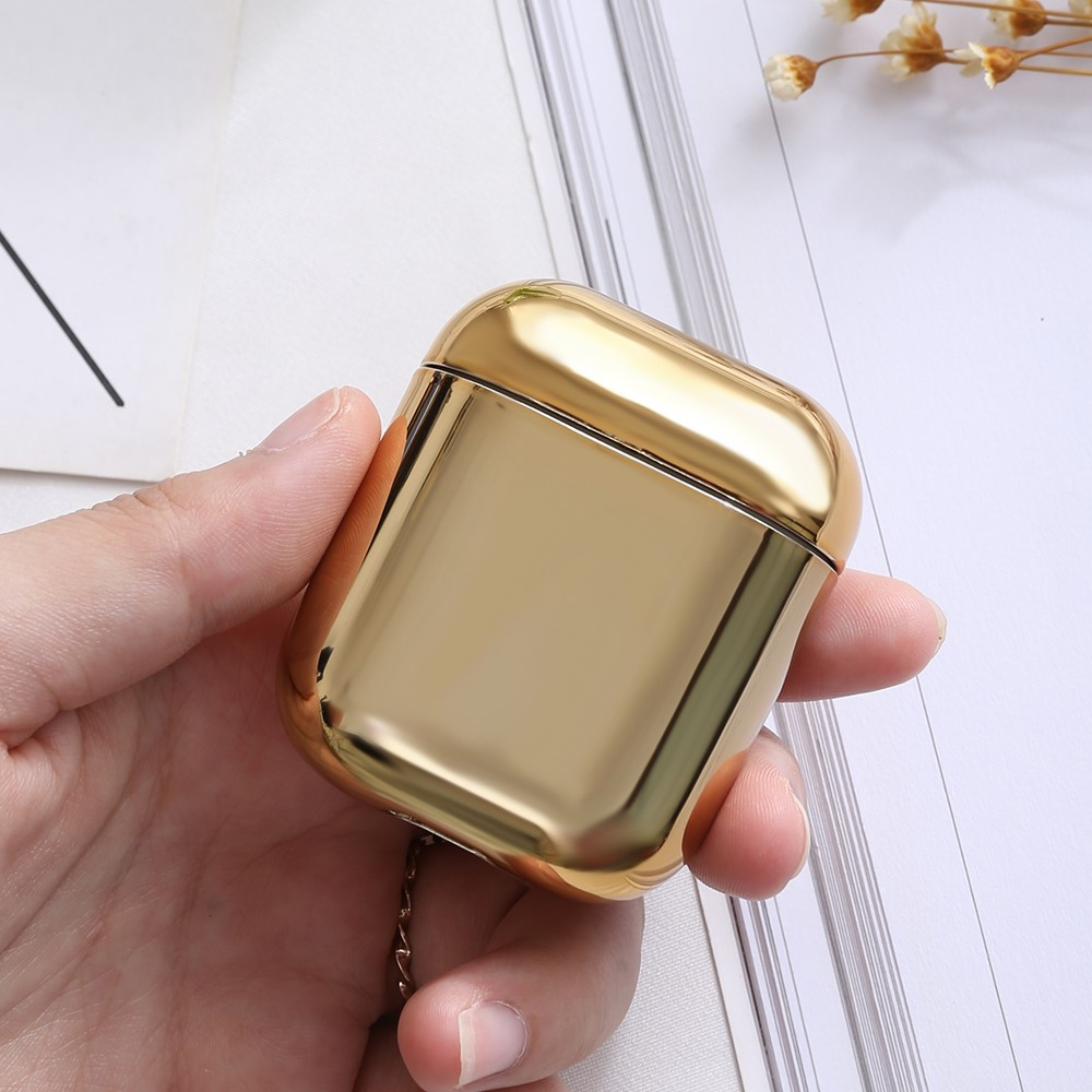 AirPods (1. & 2. Generation) Galvanisierte Gummi Schutzhülle Abdeckung - Gold