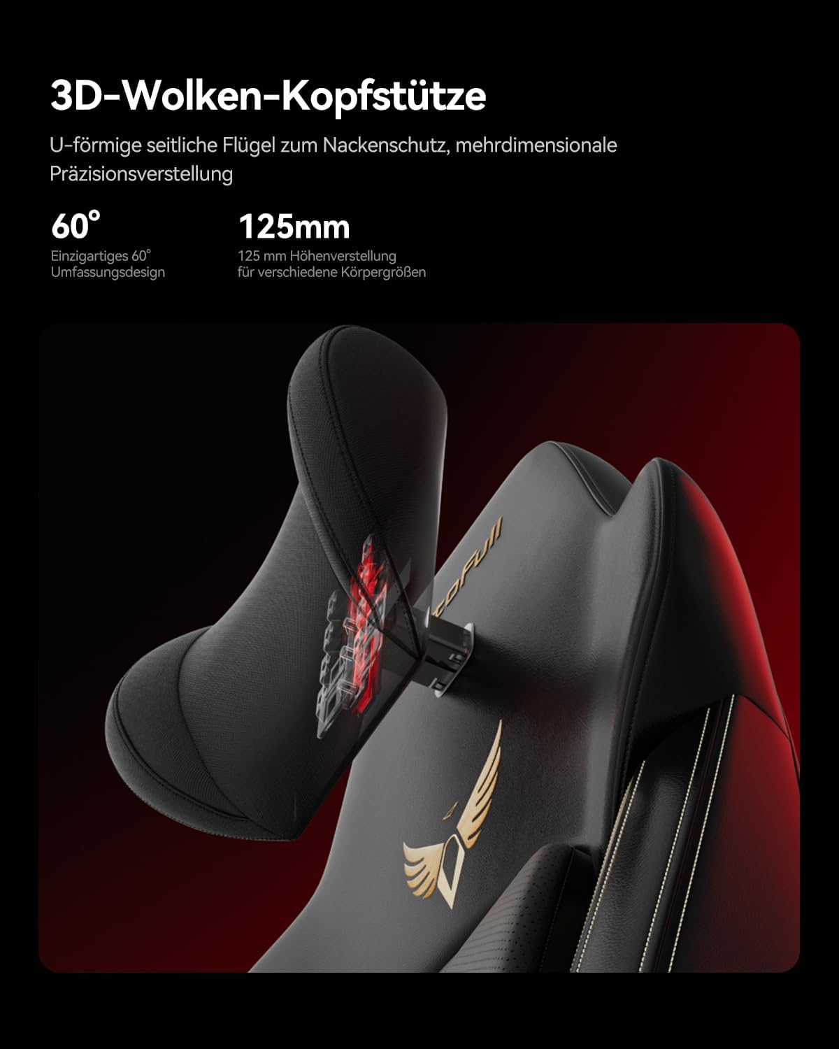 AutoFull M6 Ultra 2.0 Gaming Stuhl mit Massagefunktion | Gaming Chiar Ergonomisch – Weltweit Erster mit Belüftung & Heizung, 720°-Armlehnen, Kopfkissen und Fußstütze | für Gaming & Büro (Schwarz)