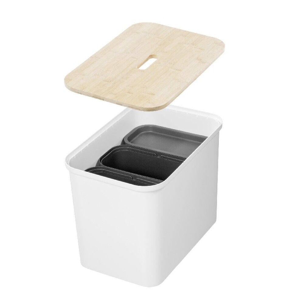 OPPBEVARINGSBOKS SMARTSTORE COLLECT KILDESORTERING HVIT 76L HVIT