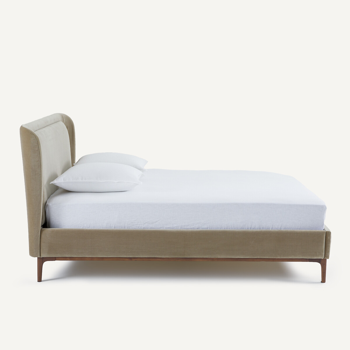 AM.PM<br>Cama de casal de veludo, Jabote