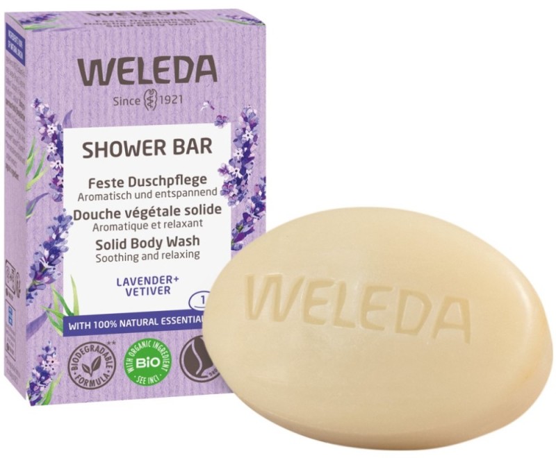 Weleda Shower Bar Lavender + Vetiver 75g